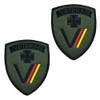 Pack of 2 German Armed Forces Veterans Flag Patch Removable
