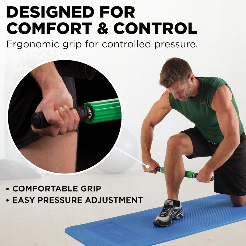 Theraband 13076 Muscle Roller Stick for Self-Myofascial Release, Deep Tissue