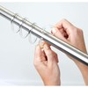 iDesign Basic Shower Curtain Rings Shower Curtain Holder 4.14 x