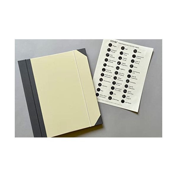 Savor Family Emergency or Babysitter Binder | Slate - Custom-Dyed