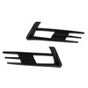 Glossy Black Front Fog Lamp Eyebrow Eyelid Cover Trim Replacement