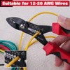 LEONTOOL Electrical Pliers, Wire Stripper, 4 in 1 Operation, Crimping
