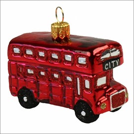 440s PP-0725.12 Double Decker Bus London Glass Hanging