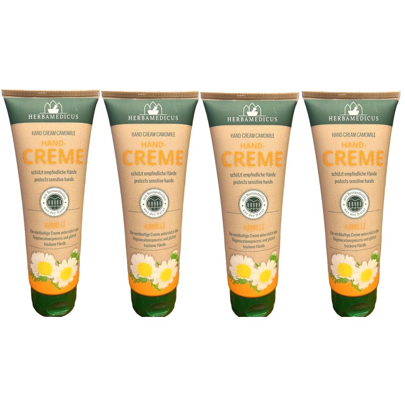 Herbamedicus Hand Cream Chamomile Sensitive Hands, 4 x 125 ml