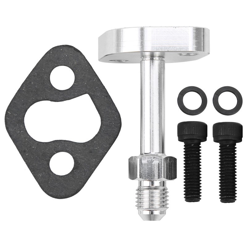 Turbo Oil Water Drain Return Flange Adapter Kit Aluminium Alloy