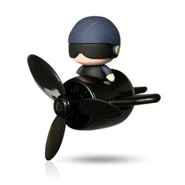 【Rin.JP】車用 芳香剤 プロペラ 回転 SWAT 空軍 パイロット オシャレ ワイルド エアコン取付型 除菌 消臭 ギフト