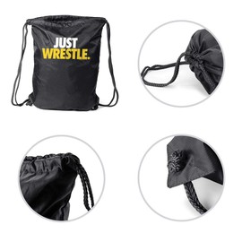 Wrestling Sport Pack Cinch Sack | Just Wrestle | Black