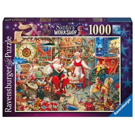 Ravensburger Santa's Grotto Workshop 1000 Piece Christmas Jigsaw Puzzles for Kids and Adults 12 Years Up