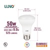 LUNO R20 Dimmable LED Bulb, CRI 90+, 8W (50W Equivalent),