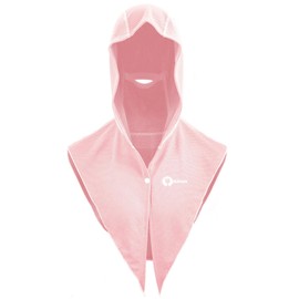 Sukeen Cooling Hoodie Towel, UV Protection Cooling Towels for Neck and Face, Lightweight Absorbent Cooling Neck Wraps for Workout, Sports, Cycling, Cooling Towels for Hot Weather, Macaron Powder