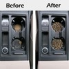 2 Pcs Car Cup Coasters, Brown Cheetah Print Universal Non-Slip