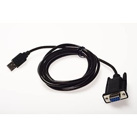 Wirenest USB to Null Modem RS-232 Serial Adapter, FTDI Chipset, Durable Molded DB9 Female Connector, Compatible with Windows, Mac, Linux
