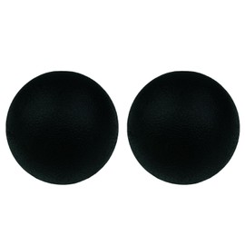 Massage Ball Fascia Ball Hard Lacrosse Ball Massage Balls for Back Legs Feet Hands Trigger Point Ball for Yoga Myofascial Relaxation Muscle Relaxation Acupuncture Massage Pack of 2 (Black)