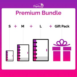 Acrylic Shaker Notebook Bundle - Multi-Dimensional Shaker Effect, High-Quality Acrylic Material, Replaceable Refill Pages, Customizable Design:_Premium Bundle