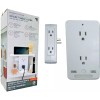 Sharper Image Socket Shelf Ultra 8 Port Surge Protect Wall
