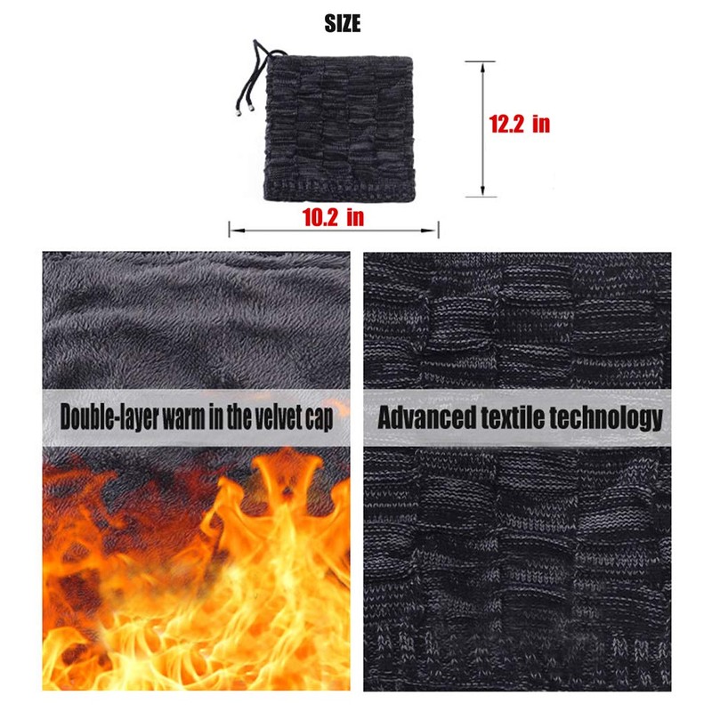 YOJEE womens Pony Tail Beanie Dread Knit Loop Shawl Dreadlocks