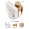 Double Sponge Holder, Water-Absorbing Stone Dish Sponge Caddy for Kitchen