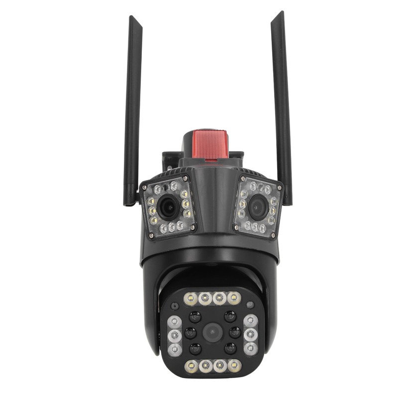 Outdoor 3 Lens Security Camera IP66 Waterproof 2 Way Talk