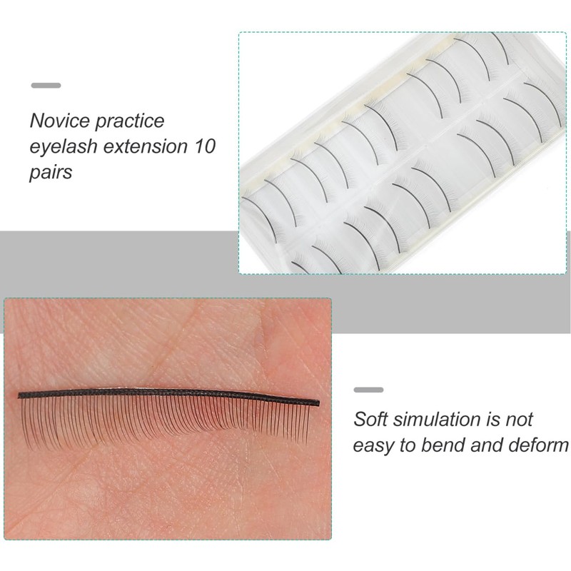 minkissy 10 pairs eyelash transplantation false eyelash practice false eyelashes