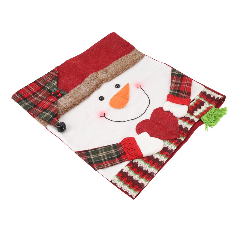 Xmas Dinner Chair Back Covers Easy To Install Soft Anti