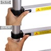 5M(2.5+2.5) M Telescoping Ladder Stainless Steel One-Button Retraction Extension System