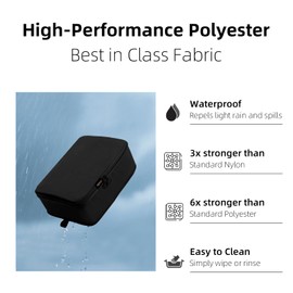 5 Set Compression Packing Cubes, Expandable Organizer Bags for Vacation, Travel Essentials for Suitcases, Backpacks and Carry-Ons (Black)