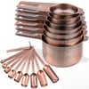 Nstezrne Copper Measuring Cups and Spoons Set 17, Stainless Steel