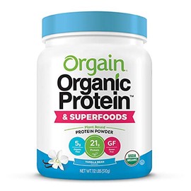 All gain Protein Superfood Protein Powder Vanilla Bean Flavor Sugar Free 1.12 lbs / 프로틴 슈퍼푸드 단백질파우더 바닐라빈맛 무설탕 1.12파운드