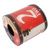 Retro Tissue Box Cylindrical Fashionable PU Leather Wooden Napkin Storage