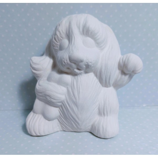 Handmade Dog ~ Ceramic Bisque Ready to Paint