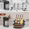 Homsorout Coffee Syrup Rack Organizer - 4-Tier 8 Syrup Wine