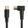 4K8K Broadcasting Compatible Antenna Cable, 2.8 ft (7 m), Black/Black,