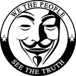 We The People Know The Truth Bumper Sticker - Premium Vinyl Decal 3 x 3" inch | for Cars Bumpers Windows Auto-mobiles Helmets Vehicles Motorcycles Bottles Sign + Better Than Magnets Sticks Anywhere