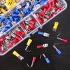Glarks 140pcs 22-16/16-14/12-10 Gauge Semi-Insulated Piggy Back Spade Quick Splice