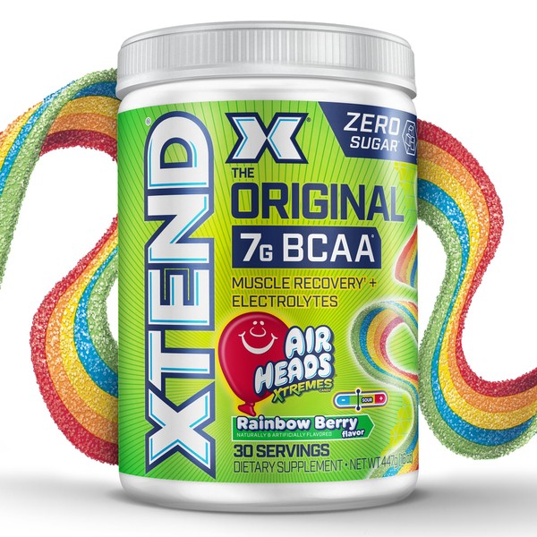 Xtend Xtend Original BCAA Powder Airheads Rainbow Berry Flavor, 7g