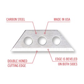 Excel Blades #96 Mini Utility Knife Blades, 10-Pack Premium Carbon Steel Replacement Blades for Box Cutters, Utility Knives, and Crafting Tools – Multipurpose Precision Cutting Blade, Made in the USA