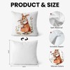 FGFK Rustic Mama and Baby Bunny Pillow Covers 18x18, Bunny