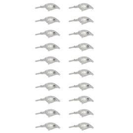 Value Sport Lure Blanks Crankbait, 20pcs Unpainted Crankbaits Blank Lures Set, Fishing Hard Lures (4.3g/6cm)