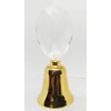24K Gold Plated Bell with Austrian Crystal - Oval -