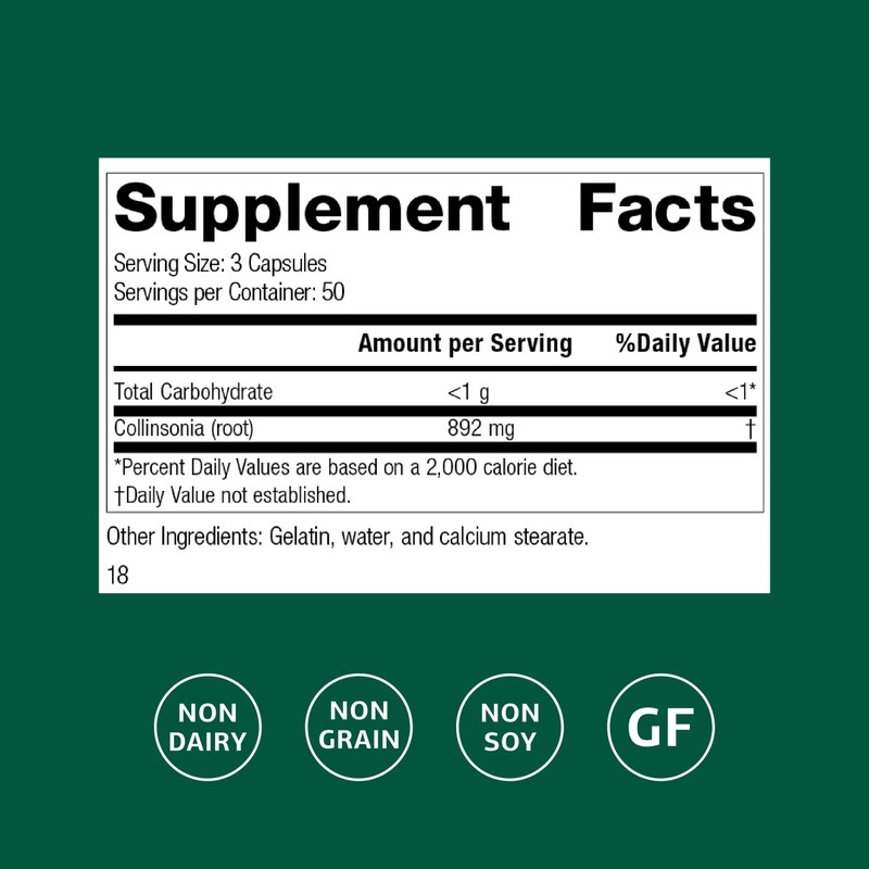 Standard Process Collinsonia Root - Healthy Vascular Tissue Support Supplement