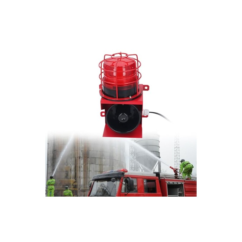 115db Sound Industrial Audible Visual Alarm with IP65 LED Strobe,