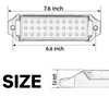 HOZILIFE Flush Mount LED Pod Lights, 2PCS 40W Bumper Backup