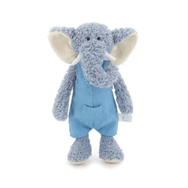 MR ViviCare 16" Soft Blue Elephant Stuffed Animals for Boys and Girls,Cuddly Knitted Dressed Stuffed Elephant Plush Toys for Newborn Babies and Kids,Great Gifts on Birthday,Christmas,Machine Washable
