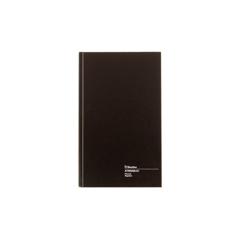 Blueline Record Book 12.5x7.875-Inch 300 Pages, Black (A790300.01)