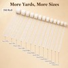 HJZHII 14 Rolls White Lace Ribbon, 0.5 to 2.5 inch
