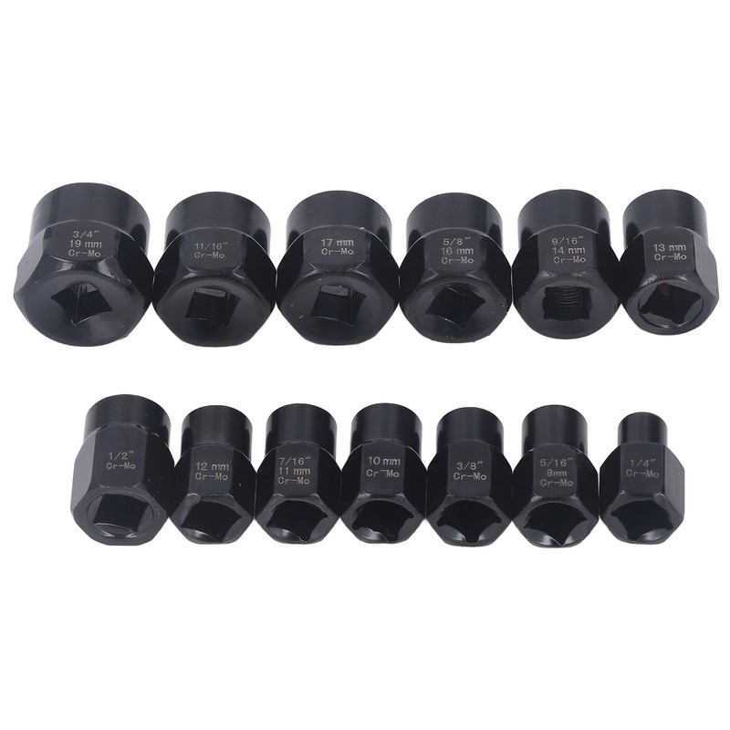 13Pcs Bolt Nut Remover Professional Bolt Nut Extractor Socket Set