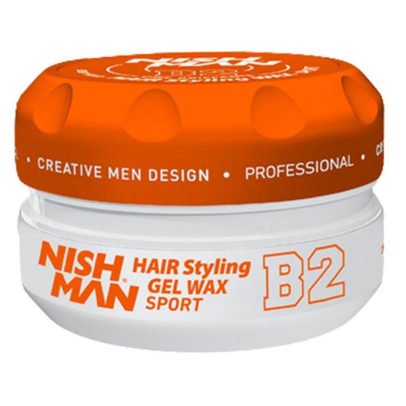 Nishman Hair Styling Wax for Men, B2 Sport 150 ml