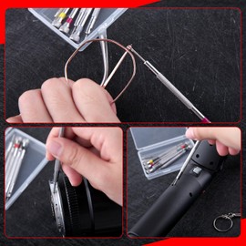 GOLD DEER 6 PCS Precision Screwdriver Set Ultra Precision Watch Driver Jeweler Watch Driver Set 0.8-1.6 with 6 Extra Replacement Blades Eyeglass Screwdriver Set Millimeter Watch Repair Jewelry