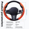 WOCOCN Steering Wheel Cover,Carbon Fiber Car Steering Wheel Cover with