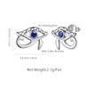 Aurora Tears Egyptian Eye of Horus Stud Earrings 925 Sterling